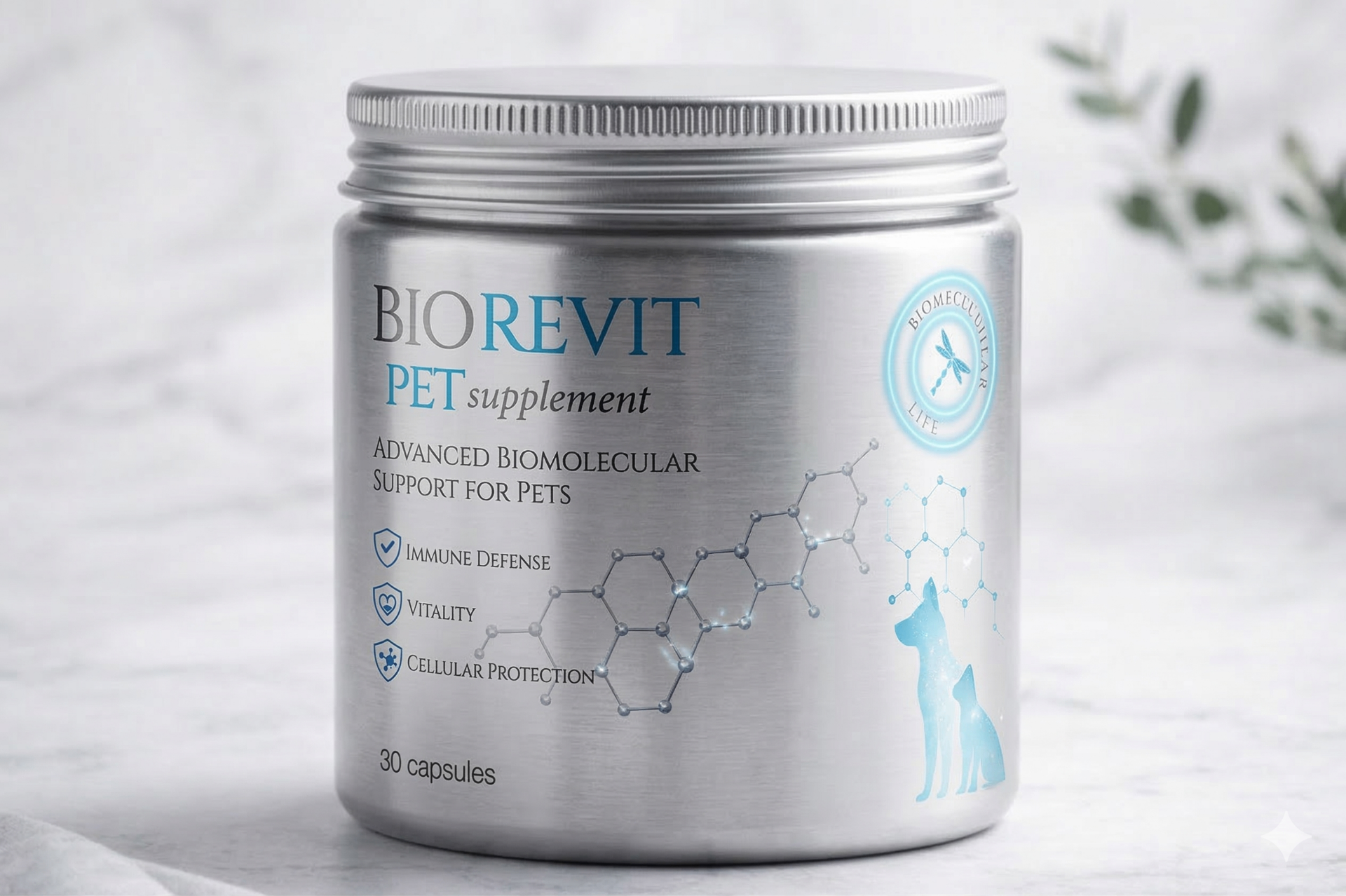 BIOREVIT PET - biomolecular support supplement for pets